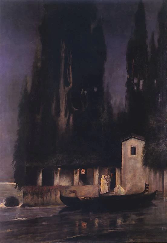 Henryk Siemiradzki - Partenza dall'isola di notte